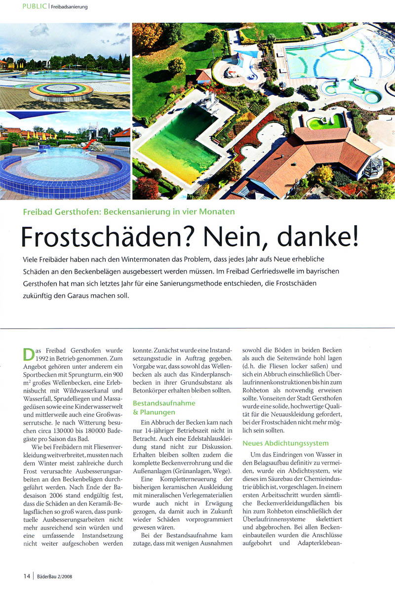 BäderBau public & hotel, Ausgabe 02/2008, Seite 14